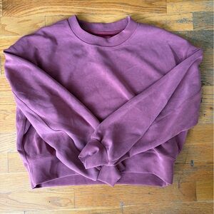lululemon athletica softstreme oversized cropped crew 4 EUC